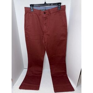 LL Bean Mens Standard Fit Brick Red‎ Chino Pants Casual 31x29